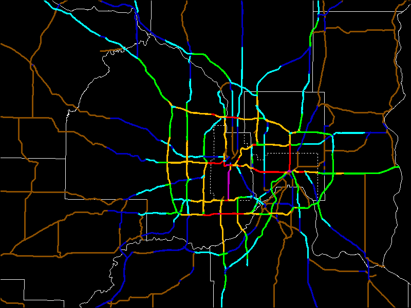 Twin Cities Traffic Map Twin Cities Traffic Counts And Speed Limits