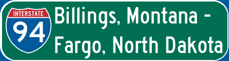 I-94 Billings, Montana - Fargo, North Dakota